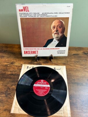 ERNEST ANSERMET Ravel Daphnis et Chloe UK 1961 London CS 6210 WBg STEREO LP