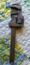 Vintage Plomb / Proto 8” Pipe Wrench – Model 808 – Drop Forged Steel USA Tool