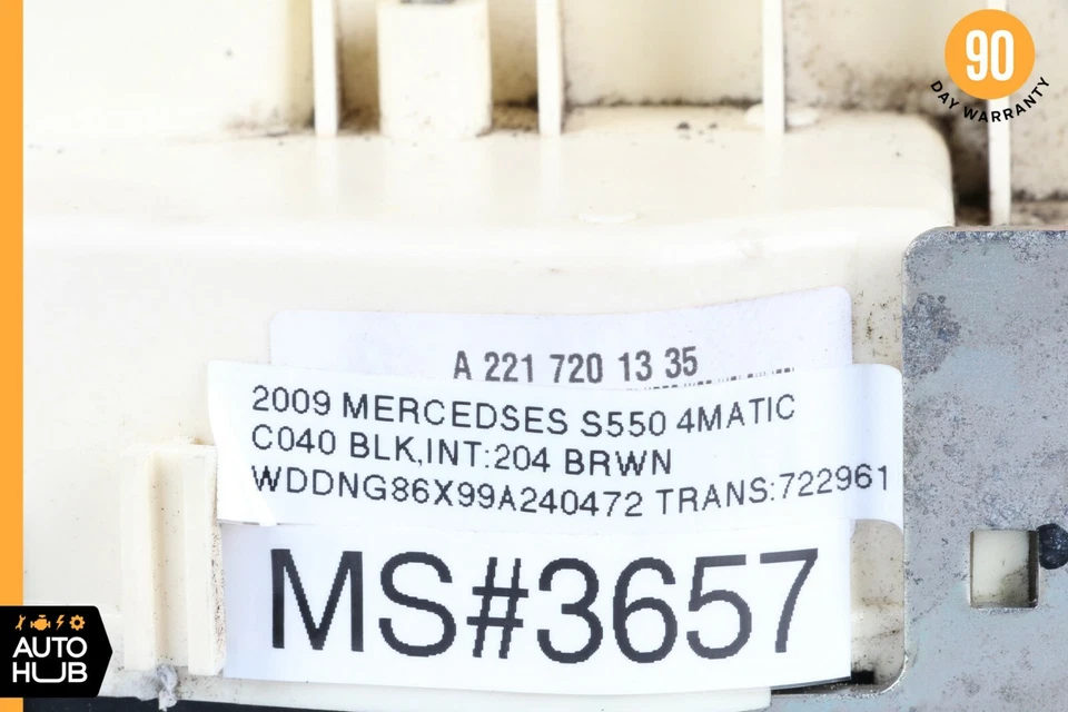 07-13 Mercedes W221 S550 CL600 Actuador de cierre de puerta de conductor delantero izquierdo OEM Foto 3 de 4