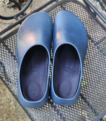 Birkenstock Super Birkis Blue Rubber Clogs Comfort Slip  display picture 1