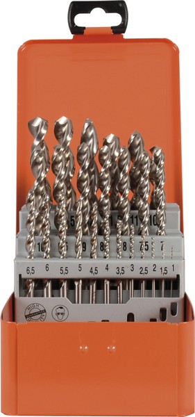Projahn Spiralbohrer Set 25Tlg Hss-Co 5% Din 338 Typ UF-L Ø 1-13 Mm 60345 Metall-image