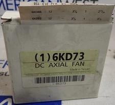 NEW - Dayton Axial Fan Square 6KD73 RPM 2500 Amps 0.11 Watts 24 Volts