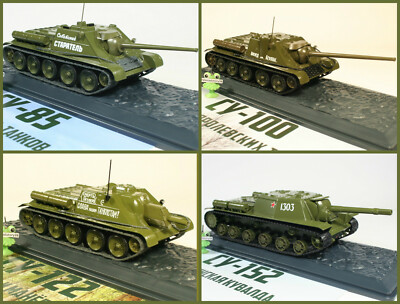 1:43 Panzerzerstört SU 85 100 122 152 russia Modimio DeAgostini USSR UdSSR Tanks