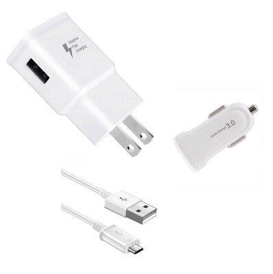 FAST ADAPTIVE WALL CAR ADAPTER MICRO FOR SAMSUNG GALAXY J2 CORE/PURE/DASH/SHINE