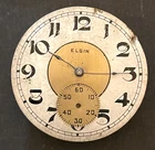 Antique 1897 Elgin Grade 117 Pocket Watch Movement Parts/Repair 6s 7j Two-Tone