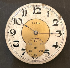 Antique 1897 Elgin Grade 117 Pocket Watch Movement Parts/Repair 6s 7j Two-Tone