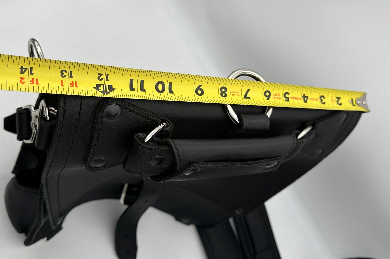 Saddleback Squared Leather Crossbody Shoulder Mes… - image 7