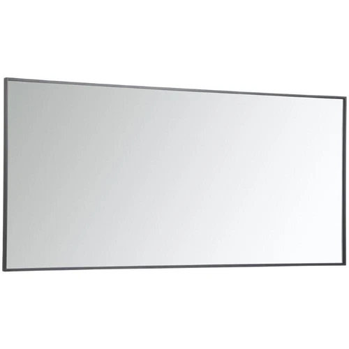 Elegant Decor Eternity 60" x 30" Contemporary Metal Frame Mirror in Black - Picture 5 of 12