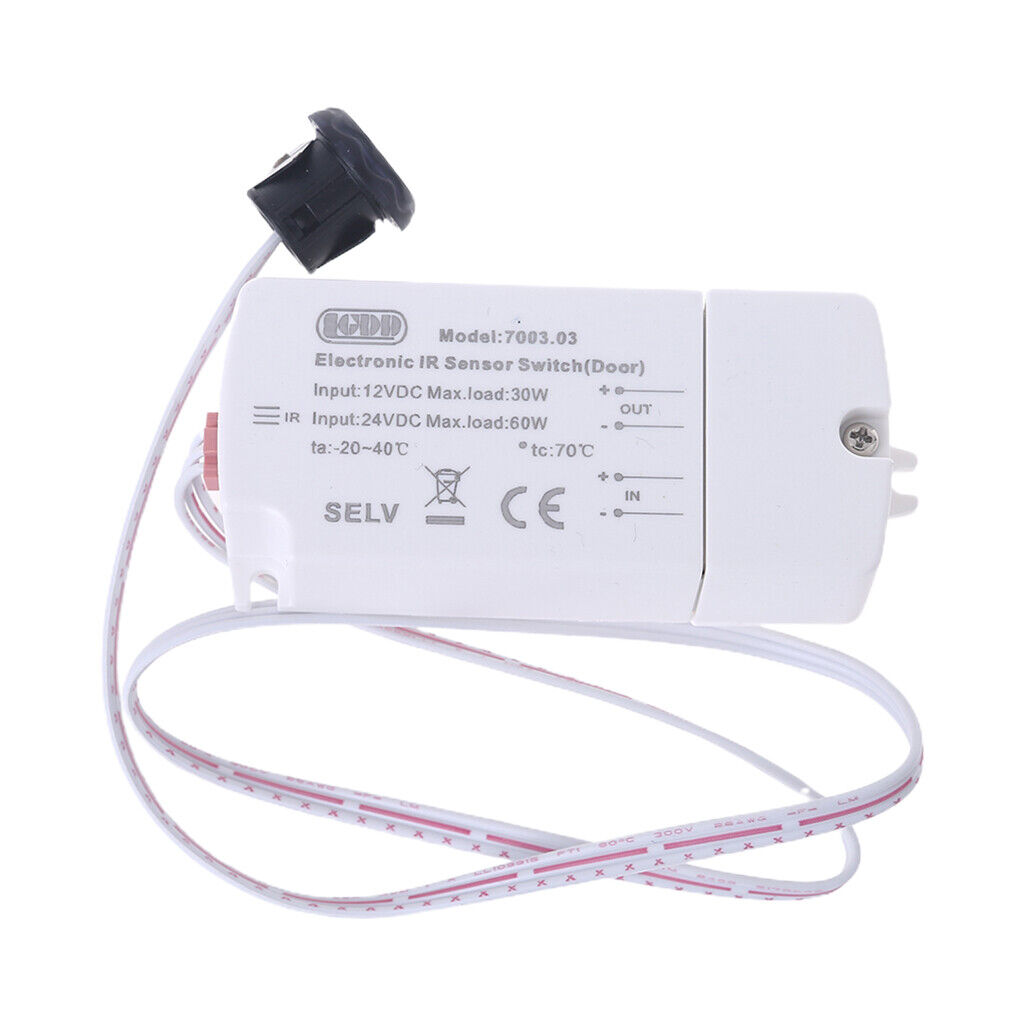 IR Sensor Switch 40W DC 12V Infrared Light Switch for LED Strip Motion
