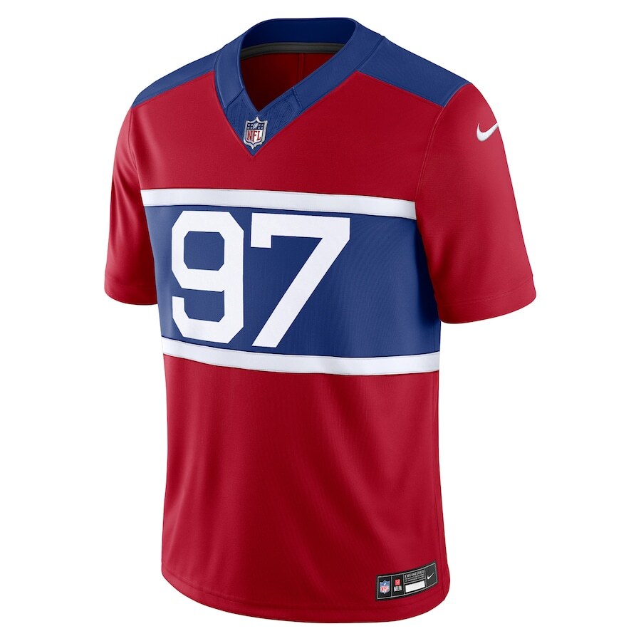 New York Giants Dexter Lawrence II Nike Red Alternate 2025 FUSE