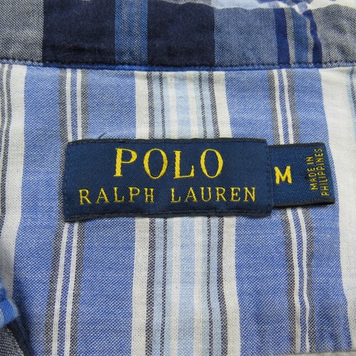 Camisa Polo Ralph Lauren Para Hombre Mediana Calce Ajustado Forrada a Cuadros Manga Larga Con Botones - Imagen 4 de 16