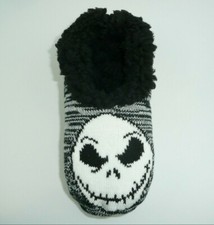 Nightmare Before Christmas Slipper Socks Cozy Women's Jack Head Soft Warm Disney