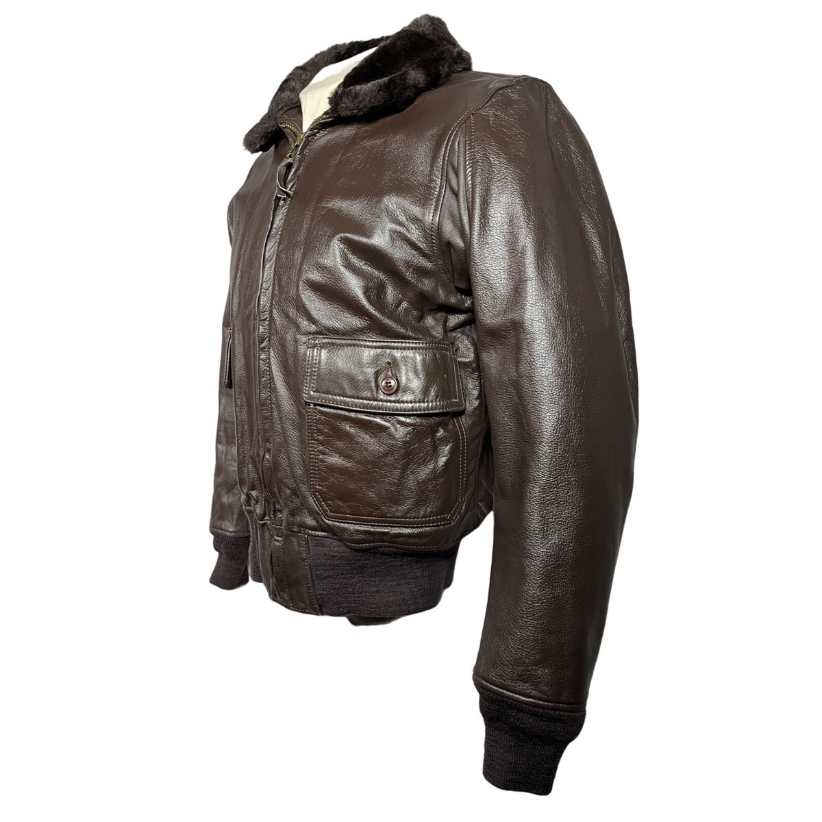 Original G-1 US Flyers Jacket Brill Bros Brown Fur Collar Original G-1 US Flyers Jacket Brill Bros Brown Fur Collar