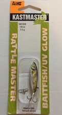Acme Kastmaster Rattle Master Baitfish/UV GLOW-SW105R/SSGLW-RARE-SHIPS N 24 HRS