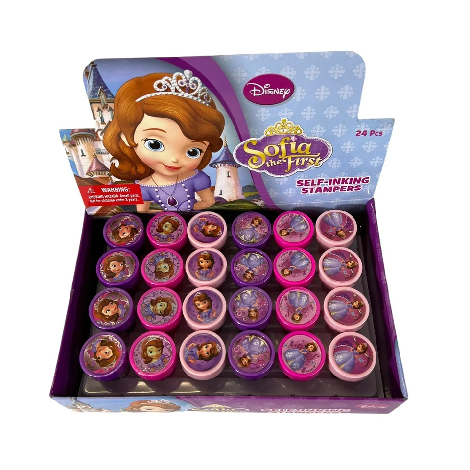24ct SOFIA  The First Stamps self-ink toy Party Supply in a GIFT BOX - Image 3 of 4