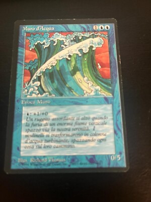 MTG WALL OF WATER EXC WASSERWAND FBB 1 EDITION BLACK BORDER MAGIC