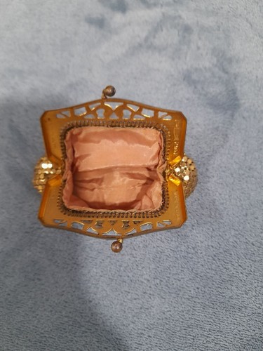 Whiting & Davis Co -Mesh Gold Tone VINTAGE Bag- 1930s-1940s Art Deco (9606) - Picture 2 of 10