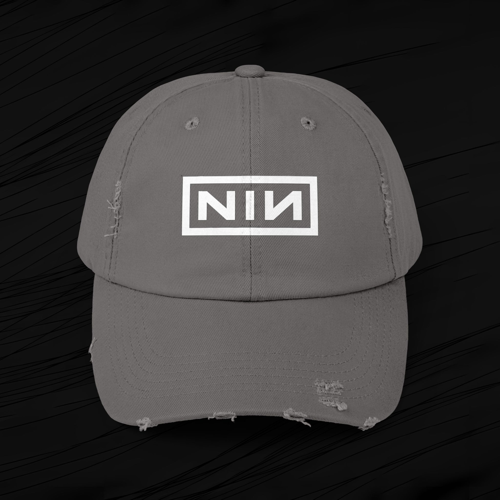 NIN Nine Inch Nails Classic Logo Cap - Gift For Rock Fans - Concert Merch