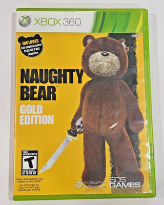 Naughty Bear: Gold Edition (Xbox 360, 2011) - No Manual!