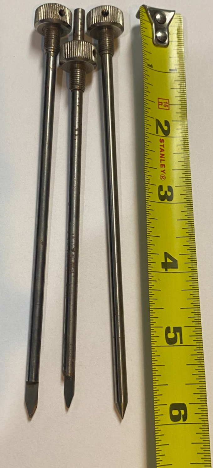Lot 3 New Hermes Conical Cutters Apprx 1/4