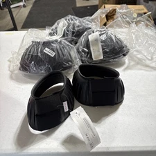 Equi-stretch Rib Hook/loop Bell Boots Horse   4 Sets one price 