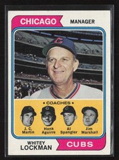1974 Topps - Whitey Lockman Cubs #354 - Set Break!! VG/EX Combined Shipping!!