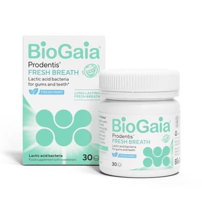 BioGaia Prodentis orale Probiotika für Zahnfleisch & Zähne 30 Lutschtabletten Minze patentiert
