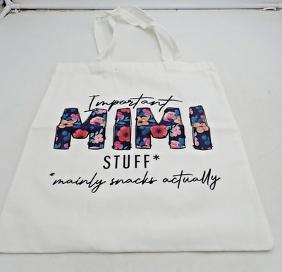 Canvas Tote Bag Shopping Bag Important Mimi's Stuff