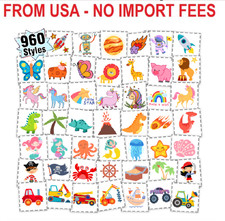 Partywind 960 PCS Individually Wrapped Tattoos for Kids Bulk, Cute Temporary Tat