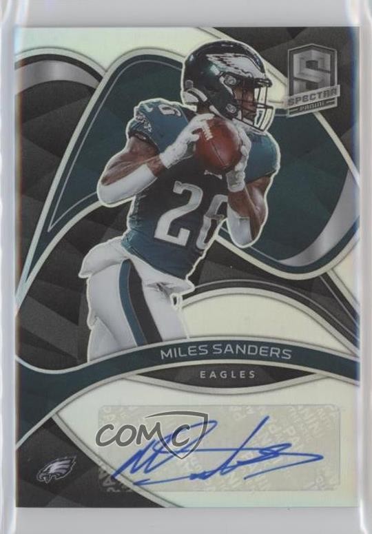 2022 Panini Spectra Signatures 47/60 Miles Sanders #SIG-MSA Auto 1u6