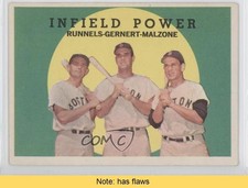 1959 Topps High # Pete Runnels Dick Gernert Frank Malzone #519 READ a7w