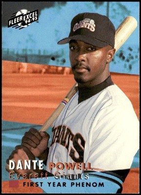 1994-95 Fleer Excel First Year Phenoms Dante Powell #9 Everett SF Giants MLB