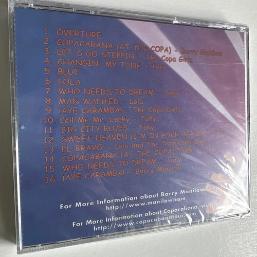 BARRY MANILOW in COPACABANA Original Motion Picture Soundtrack CD Remastered NEW - Picture 2 of 10