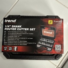 Trend SET/SS8X1/4TC Trend 12 Piece 1/4in shank TCT Router Cutter Set
