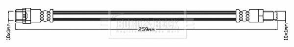 Brake Hose BBH7393 Borg & Beck Hydraulic 34306792253 - Image 5