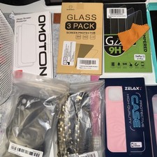 Selection Of Phone Cases And Screen Protectors Various Models iPhone Unused
