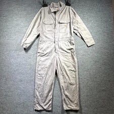 Carhartt FR Coveralls Mens' 42 Short Gray Flame Resistant Multi Pocket Mechanic