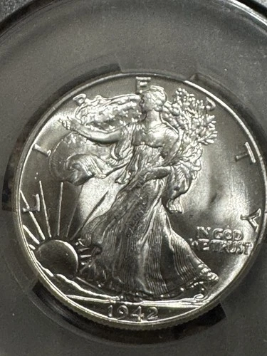 1942 Walking Liberty Half, CACG MS64, Free shipping