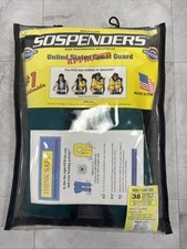 Vintage Green SOSPENDERS Inflatable PFD LIFE JACKET Model 38AHAR-M Adults 80lbs 