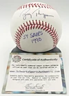 BOBBY THIGPEN SIGNED "57 SAVES 1990" BASEBALL - Rawlings OML (Schwartz) Whitesox