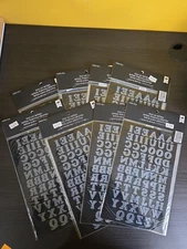 New/Sealed lot of 8 Hildie & Jo Iron on Letters, 0.75 inch transfer Free Ship