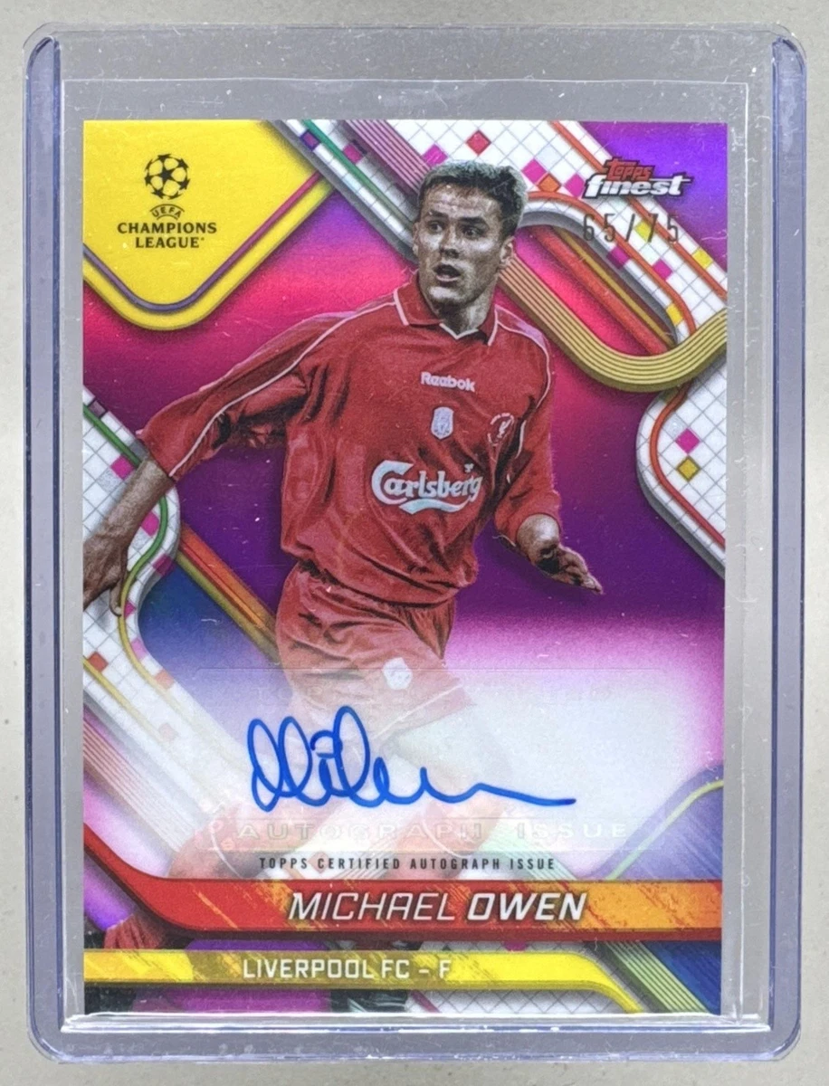 Michael Owen Autographed Soccer Sports Trading Cards & Accessories