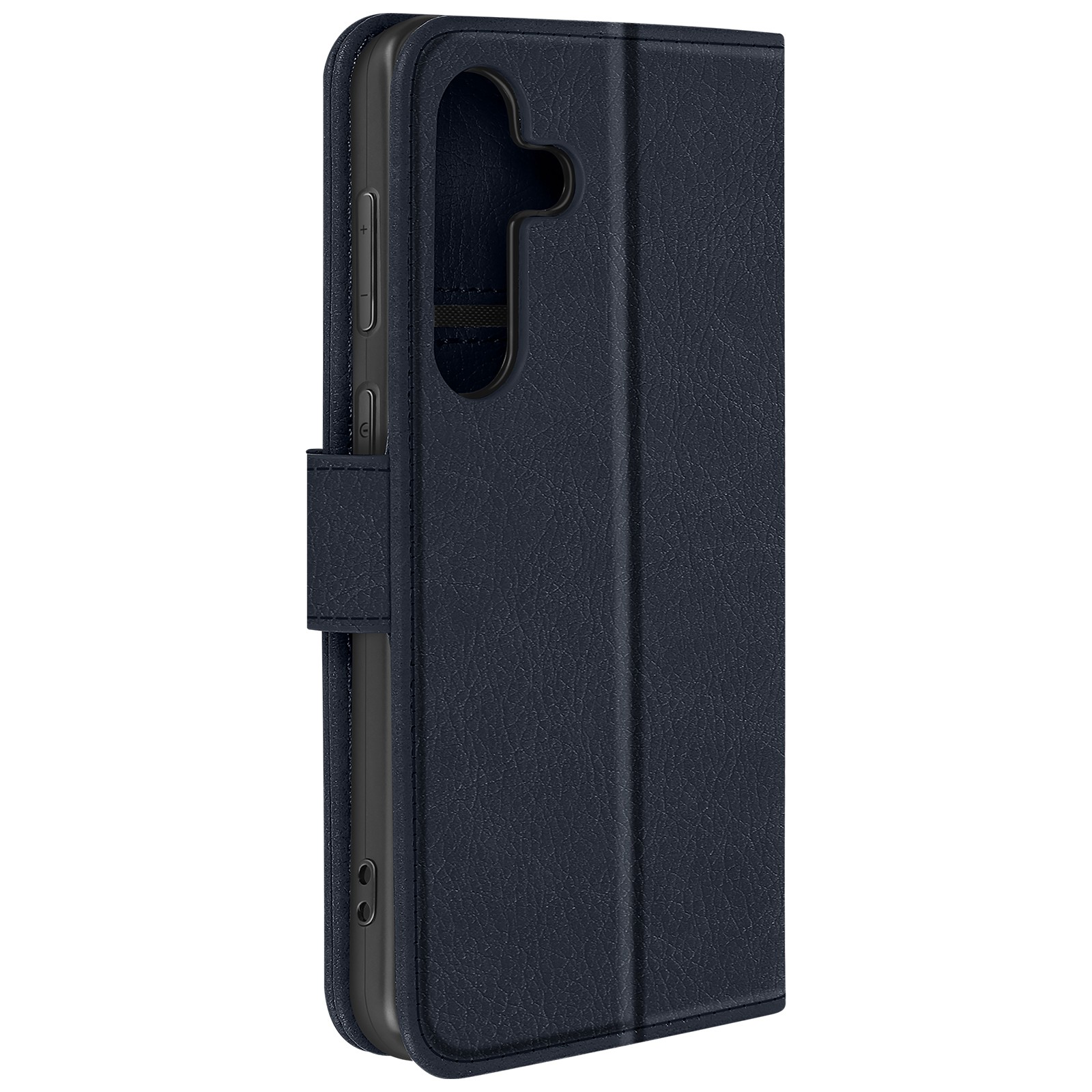 Housse Samsung Galaxy S25 bleu nuit à clapet multifonction avec porte-carte