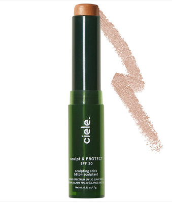 Ciele Sculpt & PROTECT SPF 30+ Bronzing Cream Contour Stick ~ LIGHT ~ .25 Oz