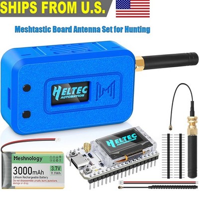 ESP32 LoRa V3 Development Helted Board+915MHz Antenna+ Battery + Meshtastic Case