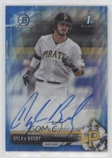 2017 Bowman Draft Chrome Pick Blue Wave Refractor 36/150 Dylan Busby Auto hv1