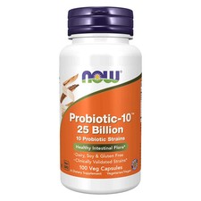 NOW FOODS Probiotic-10 25 Billion 100 Veg Capsules EXP 09/27 Brand New Sealed