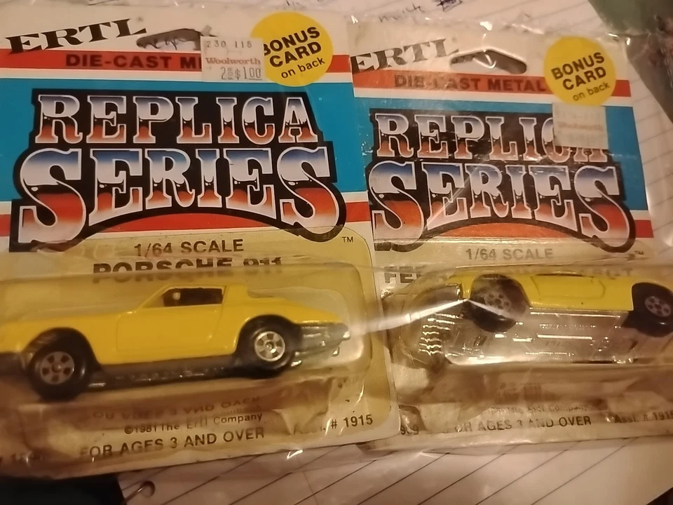 РЕДКАЯ-ERTL 1/64 масштаб PPORSCHE 911 литой (#1890) и Ferrari Dino 246GT. - Изображение 3 из 4