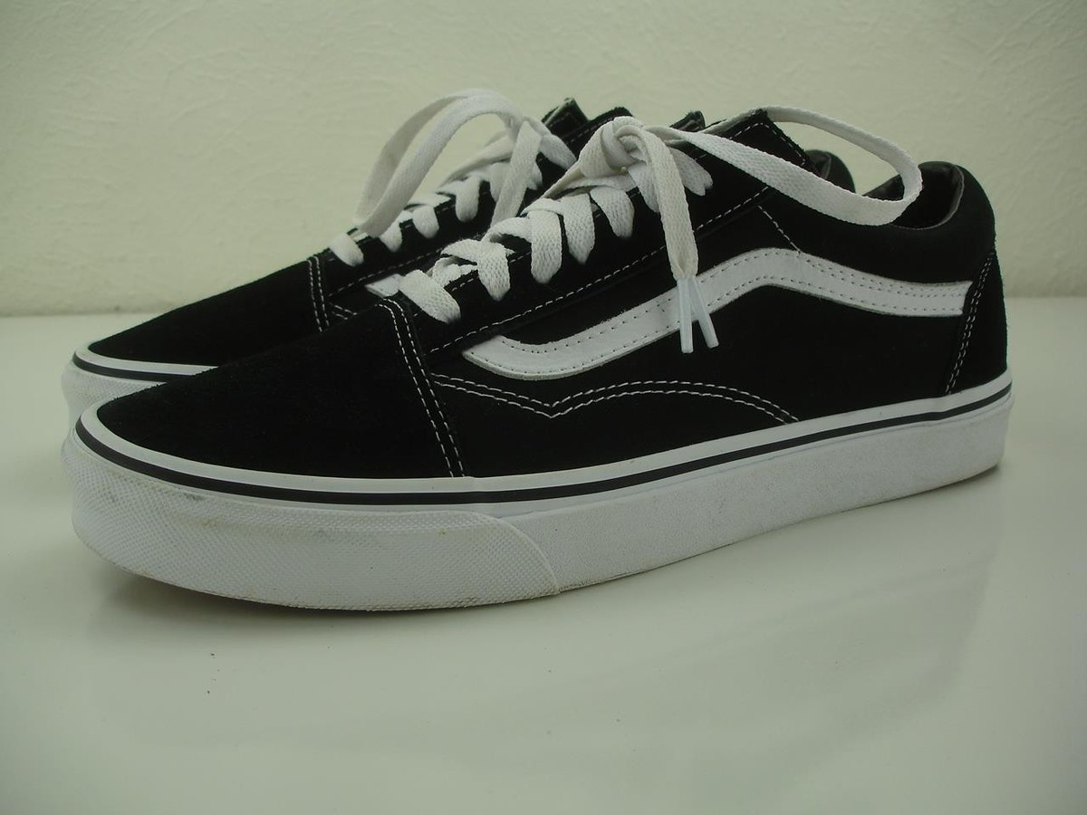 Men's 10.5 M Vans Off the Wall Ward Lo 721356 Black Suede Leather