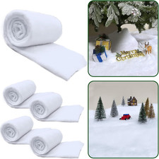 4 Pack 10 Ft X 15 Inch Christmas Snow Blanket Roll Christmas Decorations Village